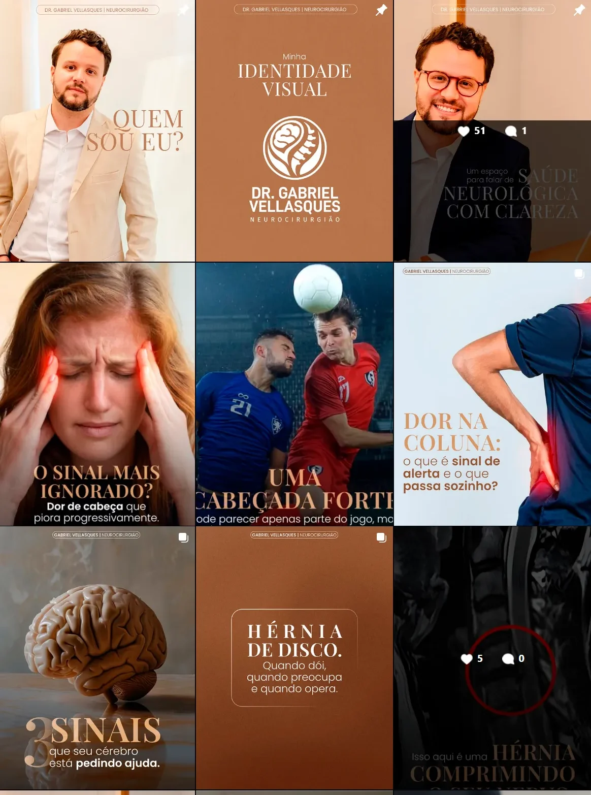Feed Instagram Dr. Gabriel Vellasques